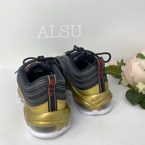 Nike Air Max 97 QS Black Leather W AUTHENTIC - Picture 5 of 8